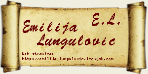 Emilija Lungulović vizit kartica